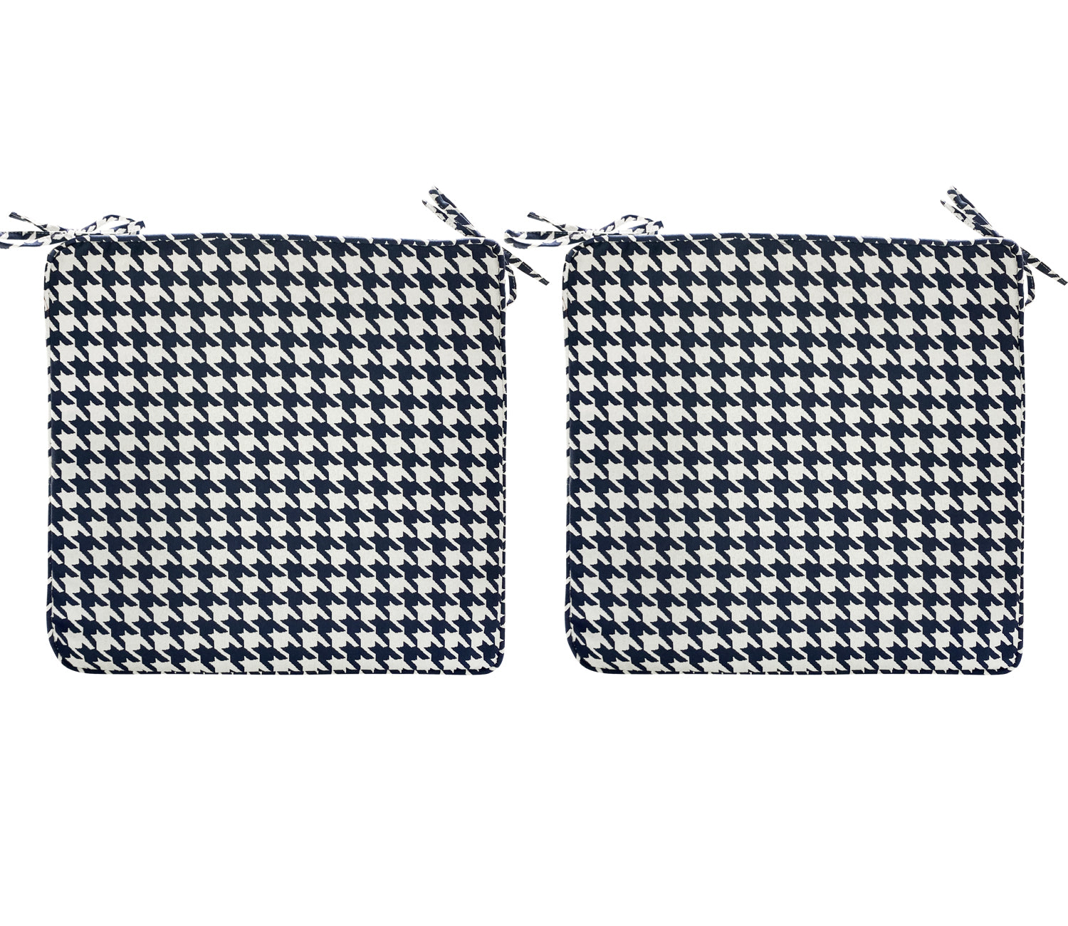 Outdoor Chair Pads (Set of 2) 18x18 Inch Navy Patio Chair Cushions Square Seat Pads