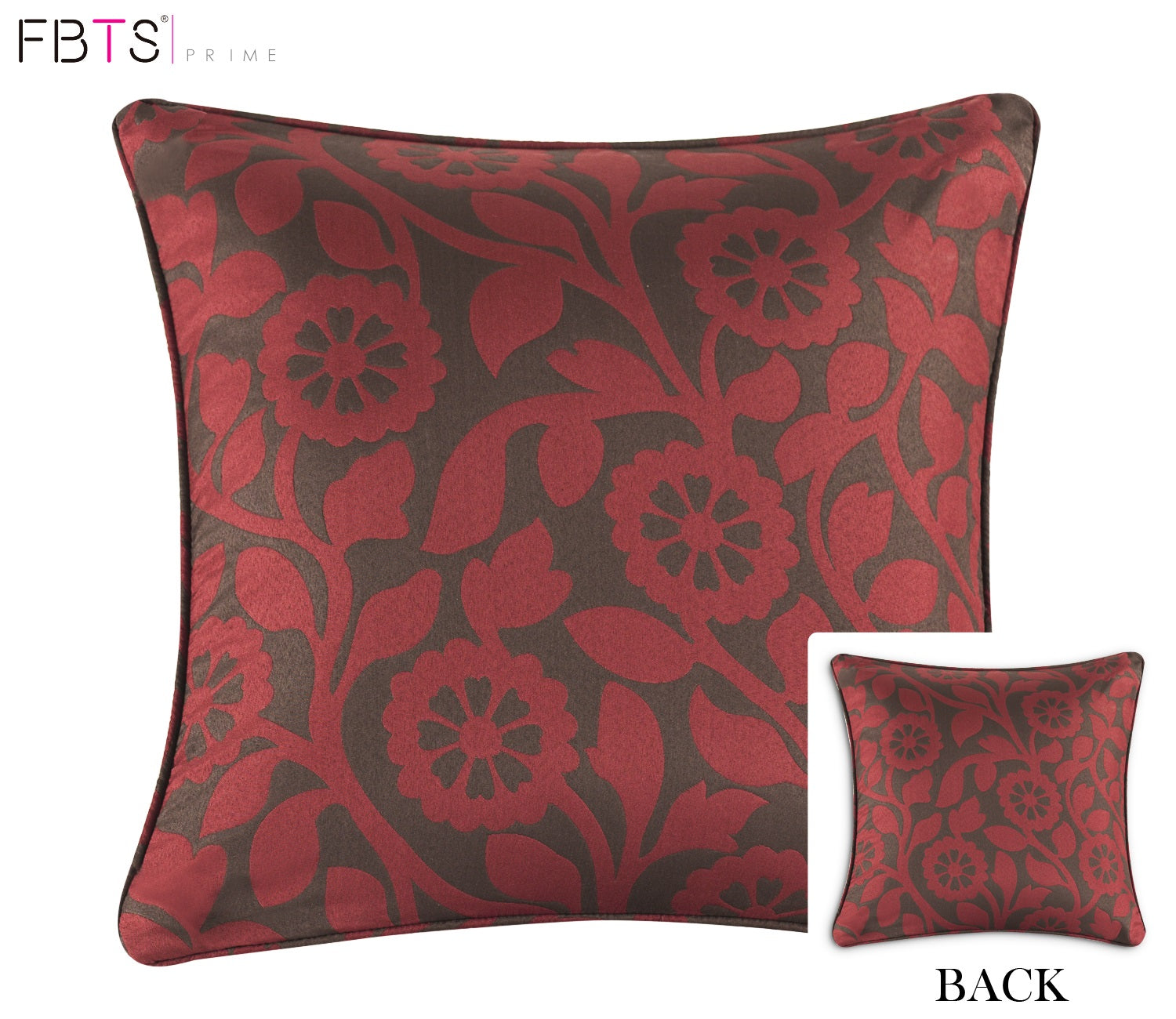 Decorative  Cushion Cover 2pcs (Red & Brown)