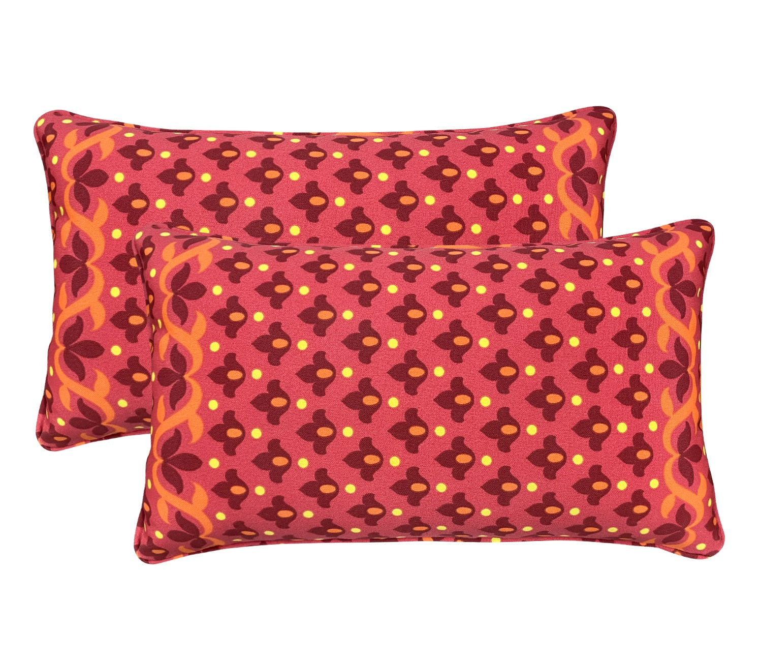 Outdoor Lumbar Throw Pillows, (12 x 20)