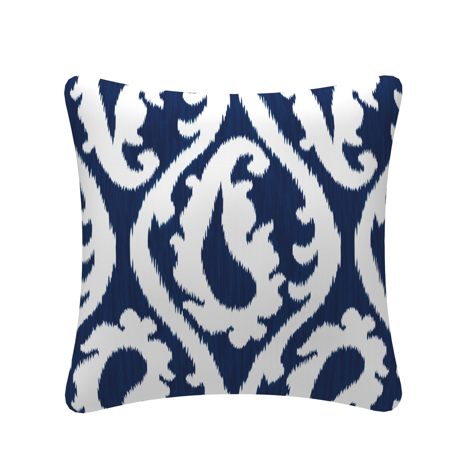Outdoor Pillows with Insert Navy Paisley Patio Accent Throw Pillows 18x18 inch Square Decorative Pillows