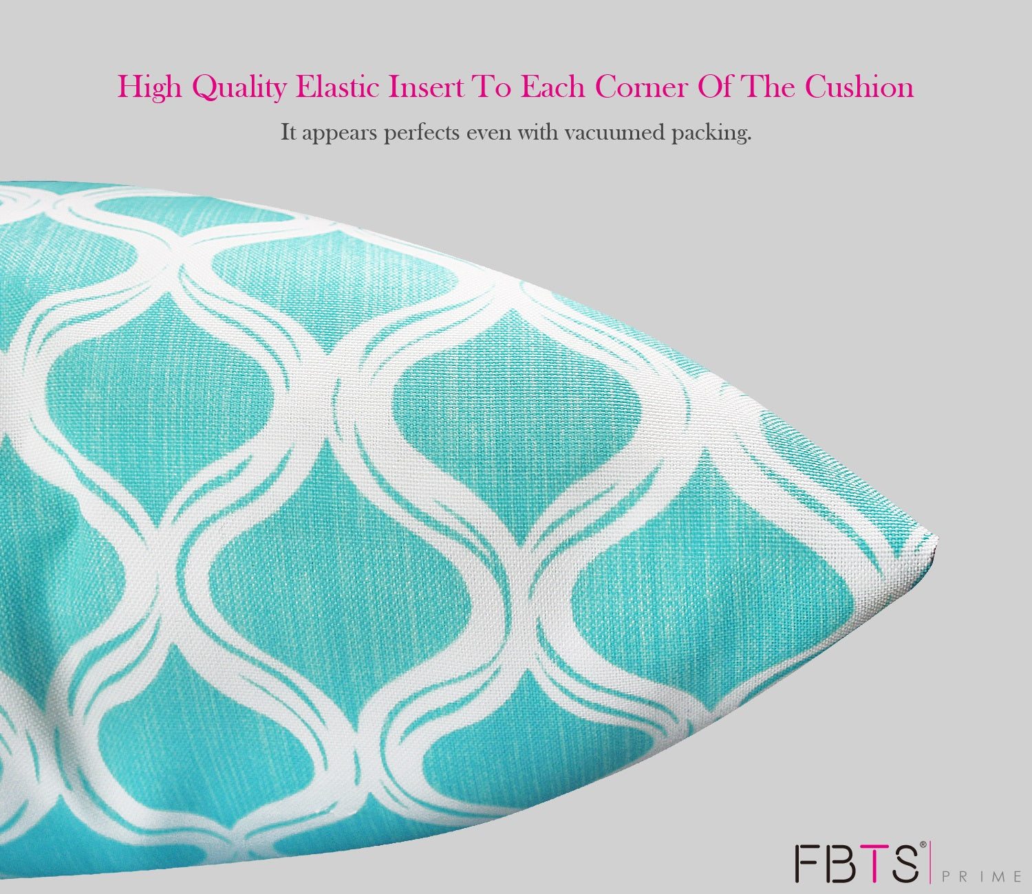 Outdoor Pillows with Insert Blue Geometric Patio Accent Throw Pillows 18x18 inch Square Decorative Pillows
