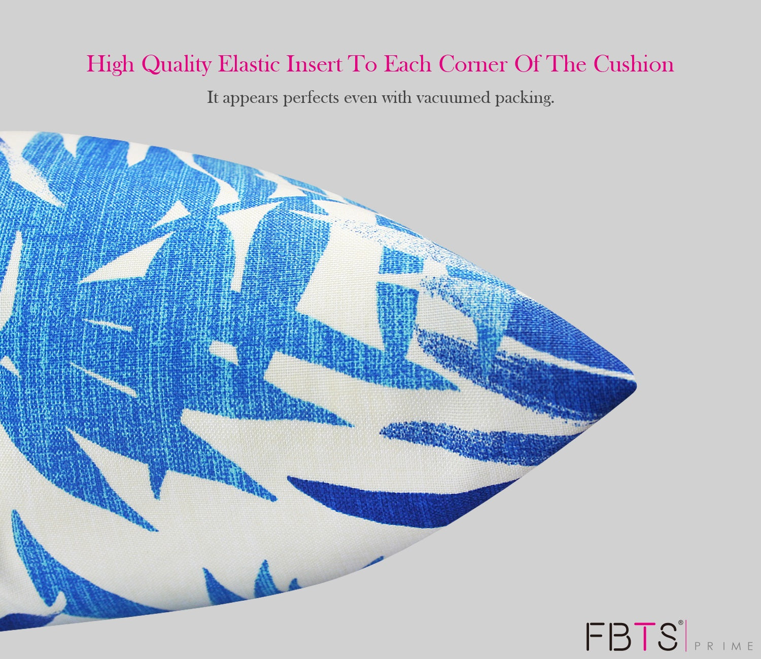 Outdoor Pillows with Insert Navy Leaves Patio Accent Throw Pillows 18x18 inch Square Decorative Pillows