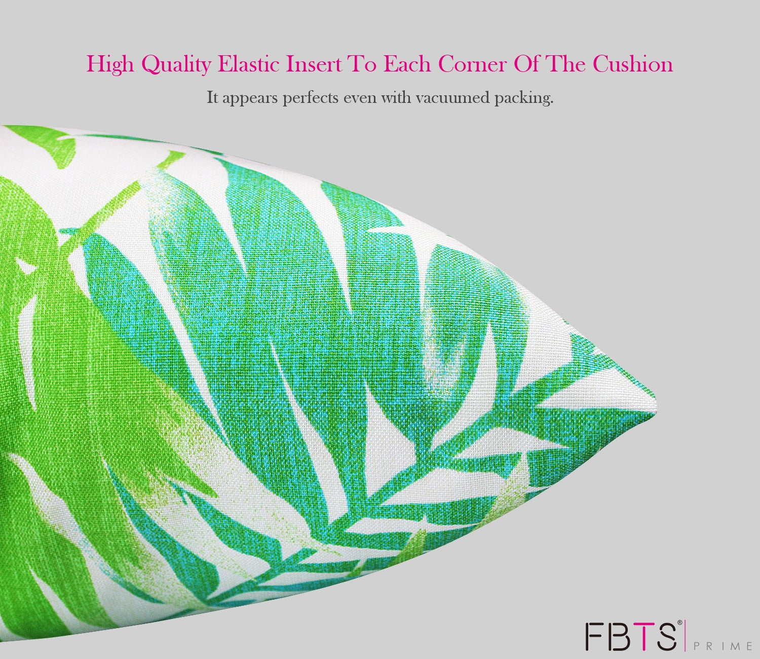 Outdoor Pillows with Insert Green Leaves Patio Accent Throw Pillows 18x18 inch Square Decorative Pillows