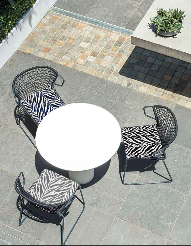 Outdoor Chair Pads (Set of 2) 18x18 Inch Navy Patio Chair Cushions Square Seat Pads